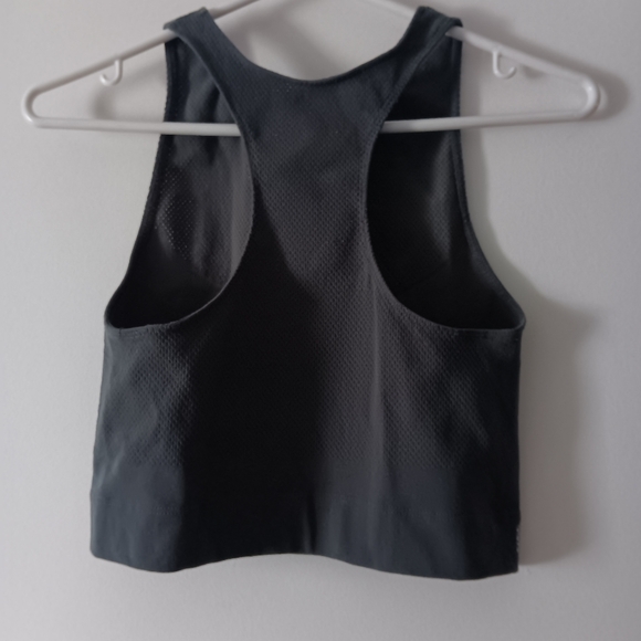 FREE PEOPLE Grey Racerback Bra L - Picture 2 of 4